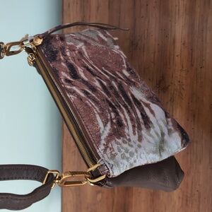 Leather Double Crossbody Bag